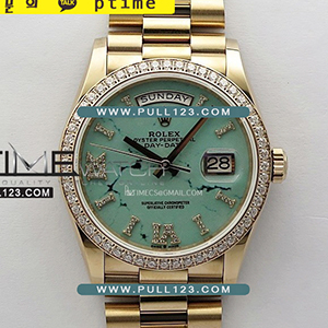 [3255 MOVE] Rolex DayDate 36mm 128345RBR RG APS 1:1 Best Edition - 로렉스 데이데이트 베스트에디션