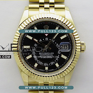 [9001 MOVE] Rolex Sky-Dweller 336938 904L YG NOOB 1:1 Best Edition - 롤렉스 스카이 드웰러 베스트 에디션