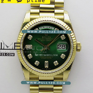 [무브먼트 선택] Rolex DayDate 36mm 128238 Gain Weight YG QF 1:1 Best Edition - 로렉스 데이데이트 베스트에디션