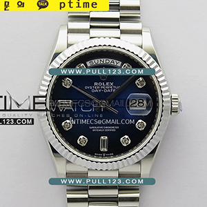 [2836 MOVE] Rolex DayDate 36mm 128239 904L SS Gain Weight KF 1:1 Best Edition - 로렉스 데이데이트 베스트에디션 무게추가버전