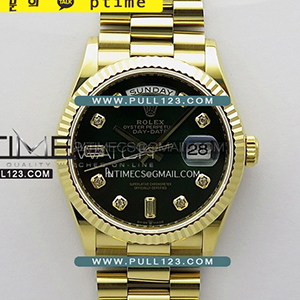 [2836 MOVE] Rolex DayDate 36mm 128238 904L YG Gain Weight KF 1:1 Best Edition - 로렉스 데이데이트 베스트에디션 무게추가버전