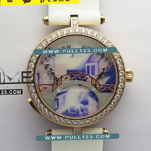 [RONDA QUARTZ] VanCleef & Arpels Lady Pont des Amoureux 38mm RG 5G Best Edition - 반클리프 앤 아펠 레이디 아펠 퐁 데 자모르 베스트에디션